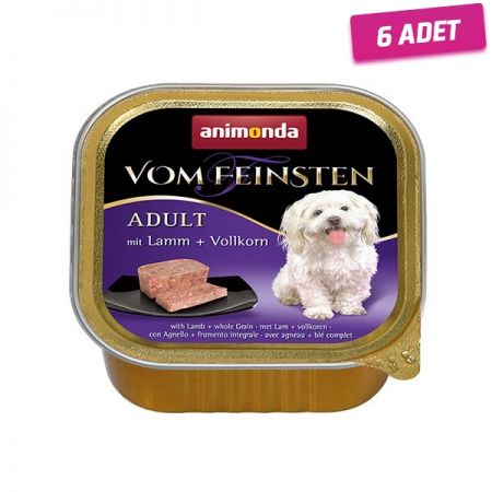 Animonda Kuzu Eti ve Tahıllı Yetişkin Köpek Konservesi 150 Gr - 6 Adet