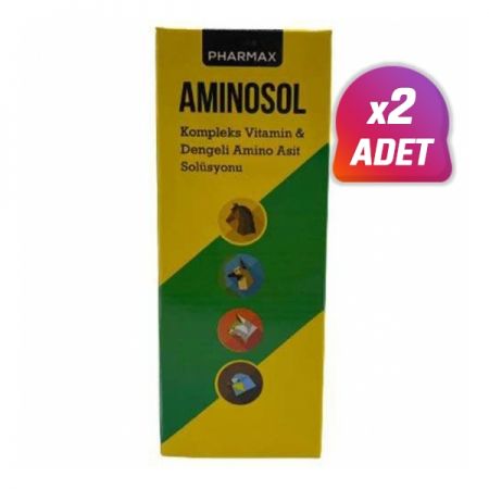 2 Adet - Pharmax Aminosol Köpek Kedi ve Kuş Kemirgen Vitamini 30 ml