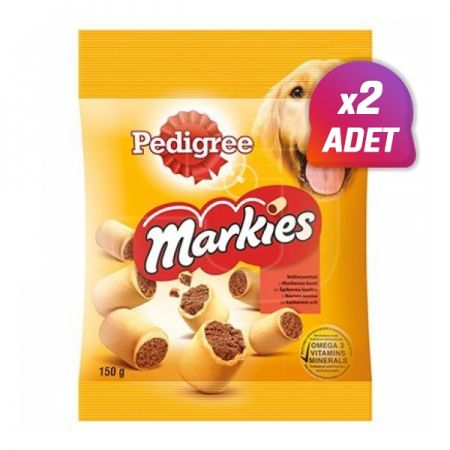 2 Adet - Pedigree Markies Köpek Ödül Bisküvisi 150 Gr