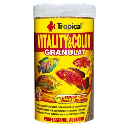 Tropical Vitality Color Granulat Tropikal Balıklar için Renklendirici Granül Balık Yemi 100 Ml