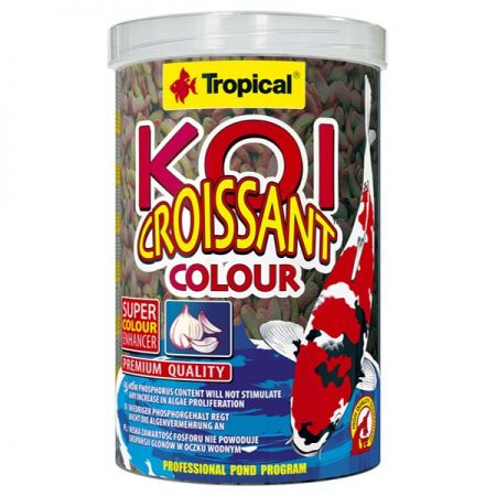 Tropical Koi Croissant Color Havuz Balıkları İçin Renklendirici Balık Yemi 1000 Ml