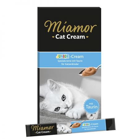 Miamor Junior Cream Süt Kremalı Ek Besin ve Yavru Kedi Ödül Maması 6x15 Gr