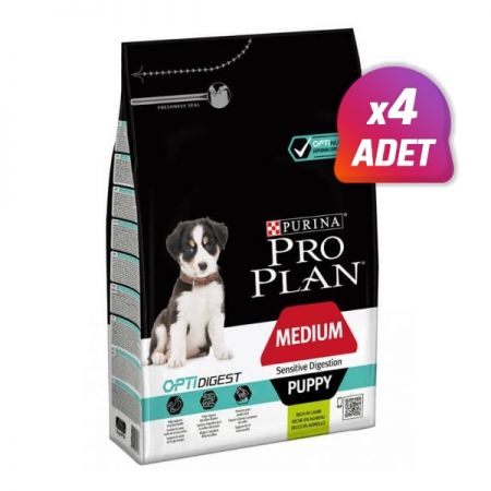 4 Adet - Pro Plan Puppy Kuzu Etli Yavru Köpek Maması 3 Kg