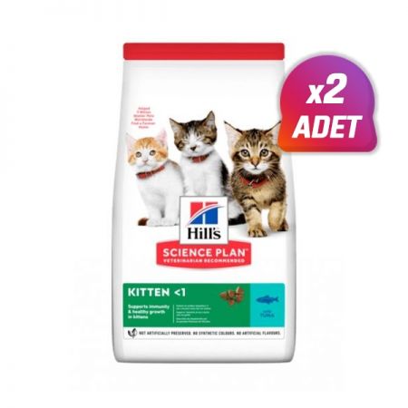2 Adet - Hills Kitten Ton Balıklı  Yavru Kedi Maması 1.5 Kg