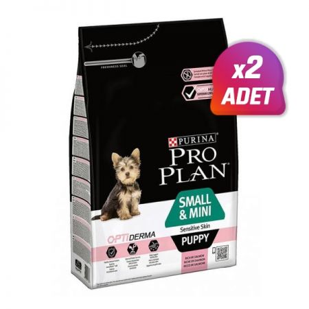 2 Adet - Pro Plan Puppy Somonlu Küçük Irk Yavru Köpek Maması 3 Kg