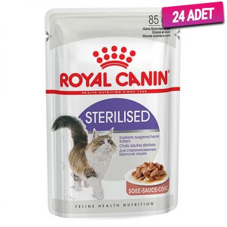 Royal Canin Sterilised Gravy Pouch Kısırlaştırılmış Kedi Maması 85 Gr - 24 Adet