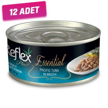 Reflex Plus Pasifik Ton Balıklı Yetişkin Konserve Kedi Maması 70 Gr - 12 Adet