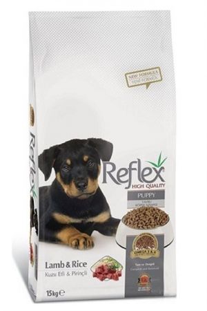 Reflex Kuzu Etli Pirinçli Yavru Köpek Maması 15Kg