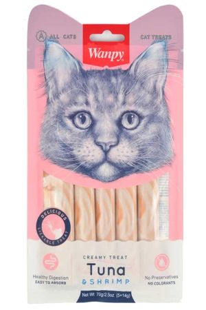 Wanpy Ton Balığı&karides Sıvı Kedi Ödülü 5x14 gr