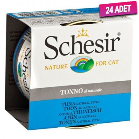 Schesir Ton Balıklı Naturel Konserve Kedi Maması 85 Gr - 24 Adet