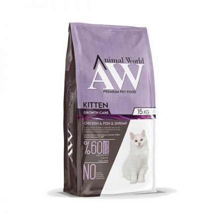 Animal World Kitten Tavuk ve Karidesli Yavru Kedi Maması 15 Kg