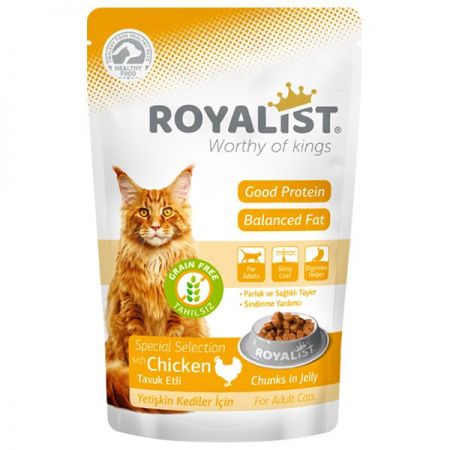 Royalist Tahılsız Tavuklu Pouch Jöleli Yetişkin Kedi Konservesi 85 Gr