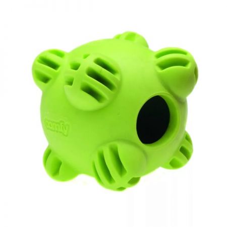 Aquael Comfy Elma Şekilli Ödül Koyulabilen Köpek Top Oyuncağı Yeşil