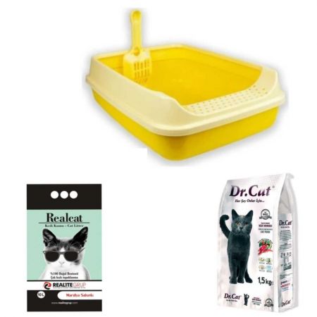 Kedi Tuvaleti, Kürek, 10 Lt Kedi Kumu Muhteşem 3'lü Set