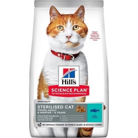 Hills Sterilised Kısırlaştırılmış Ton Balıklı Kedi Maması 15 kg