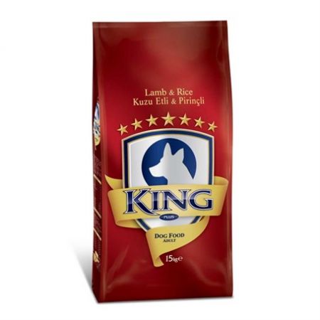 King Kuzu Etli Pirinçli Yetişkin Köpek Maması 15 Kg