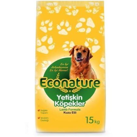 Econature Yetişkin Kuzulu Köpek Maması 15 Kg