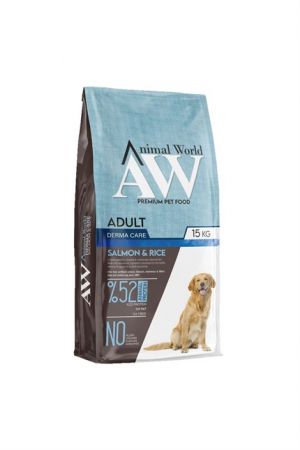 Animal World Derma Somonlu Yetişkin Köpek Maması 15kg