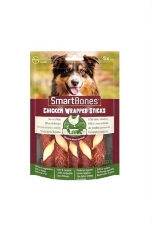 SmartBones Tavuk Sargılı Medium Stick Köpek Ödülü 5'li 137 Gr