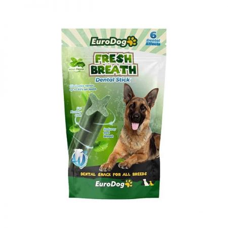 EuroDog Fresh Breath Naneli Çubuk Köpek Ödül Maması 6lı 100 Gr