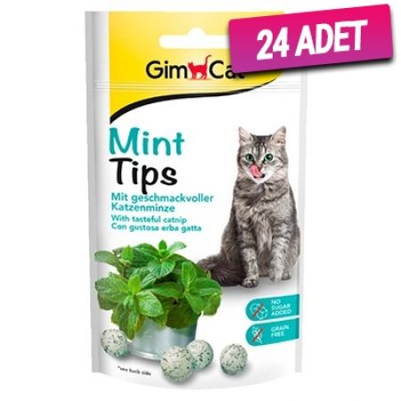 GimCat Mint Tips Ödül Tableti 40gr - 24 Adet