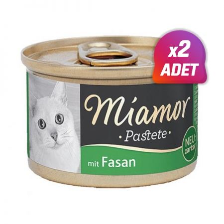 2 Adet - Miamor Pastete Sülünlü Tahılsız Kedi Konservesi 85 Gr