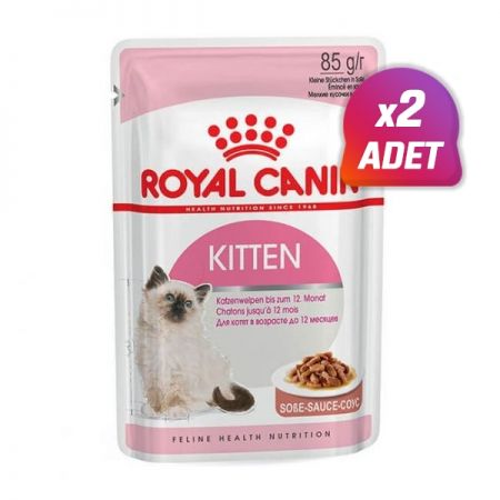 2 Adet - Royal Canin Kitten Gravy Pouch Yavru Kedi Maması 85 Gr