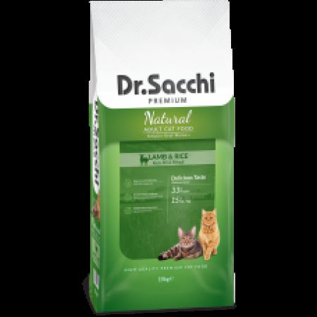 Dr.Sacchi Premium Natural Lamb&Rice Yetişkin Kedi Maması 15 kg