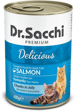 Dr.Sacchi Konserve Kedi Somonlu 400gr