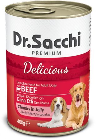 Dr.Sacchi Konserve Köpek Sığır Etli 400gr