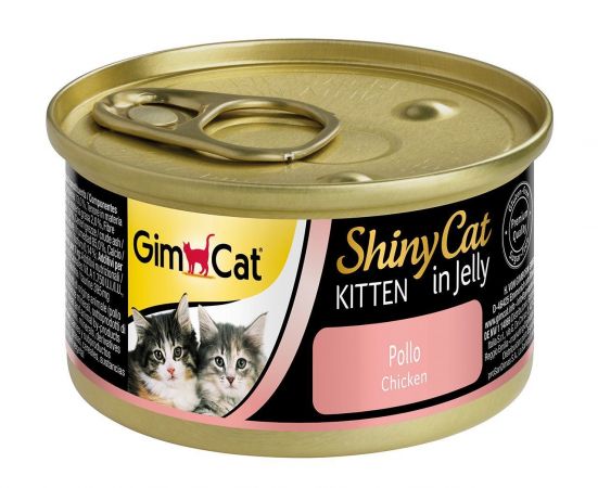 GimCat Shinycat Konserve Kedi Maması -Yavru Tavuklu 70gr