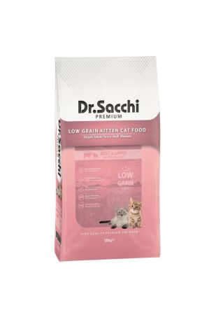 Dr.Sacchi Premium Düşük Tahıllı Yavru Kedi Maması 10 Kg