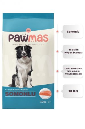 Pawmas Somonlu Yetişkin Köpek Maması 10 Kg
