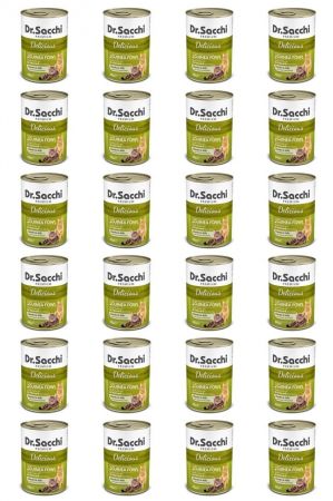 Dr.Sacchi Konserve Kedi Av Hayvanlı 400gr x 24 Adet