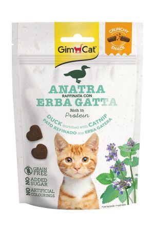 Gimcat Crunchy Snacks Duck & Catnip Tahılsız Kedi Ödülü 50 gr