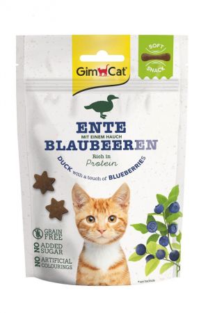 Gimcat Soft Snacks Duck & Blueberry Tahılsız Kedi Ödülü 60 gr