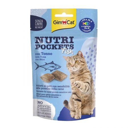 Gimcat Nutri Pockets Tuna Balıklı Kedi Ödül Maması 60 Gr