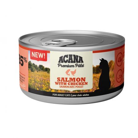 Acana Premium Pate Tavuklu ve Somonlu Yetişkin Konserve Kedi Maması 85 Gr