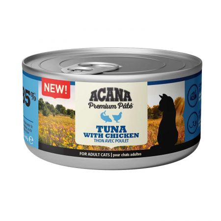 Acana Premium Pate Tavuklu ve Tuna Balıklı Yetişkin Konserve Kedi Maması 85 Gr