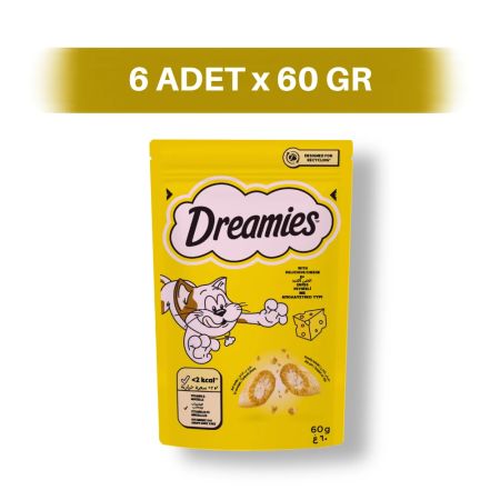 Dreamies Peynir Dolgulu Bisküvi Kedi Ödül Maması 6 x 60 gr