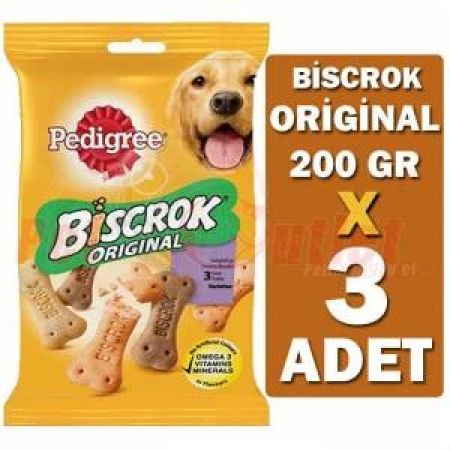 Pedigree Biscrok Original Köpek Ödül Bisküvisi 3x200 Gr