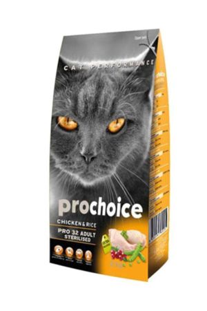 Prochoice Pro 32 Tavuk Pirinç Kısırlaştırılmış Kedi Maması 15 Kg