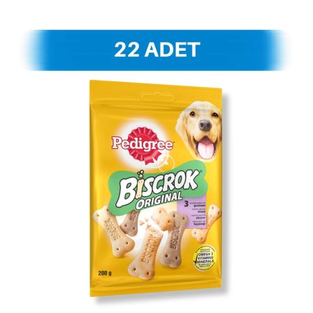 Pedigree Biscrok Bisküvi Köpek Ödül Maması 22 x 200 gr