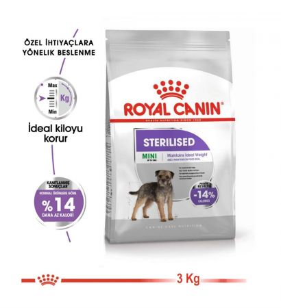 Royal Canin Mini Sterilised Küçük Irk Kısırlaştırılmış Köpek Maması 3 kg