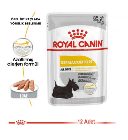 Royal Canin Dermacomfort Loaf Yaş Köpek Maması 85 gr X 12 Adet