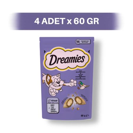 Dreamies Ördek Dolgulu Bisküvi Kedi Ödül Maması 6 x 60 gr