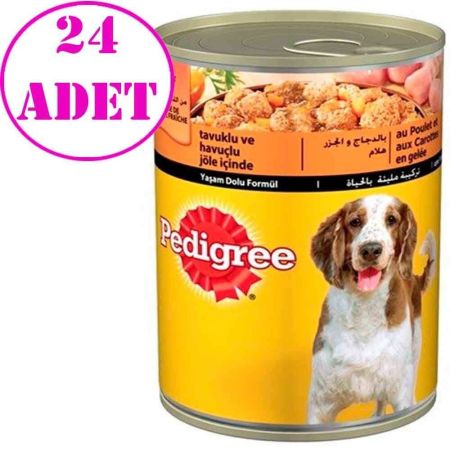 Pedigree Tavuklu Havuçlu Konserve 24x400 Gr