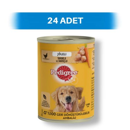 Pedigree Tavuklu ve Havuçlu Yetişkin Köpek Konservesi 24 x 400 gr