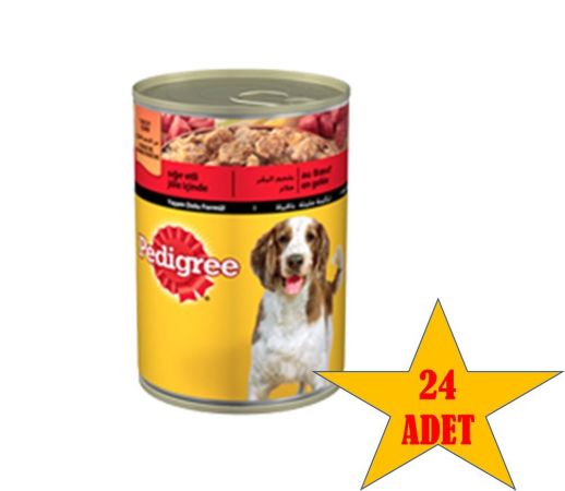 Pedigree Sığır Etli Konserve 24x400 Gr