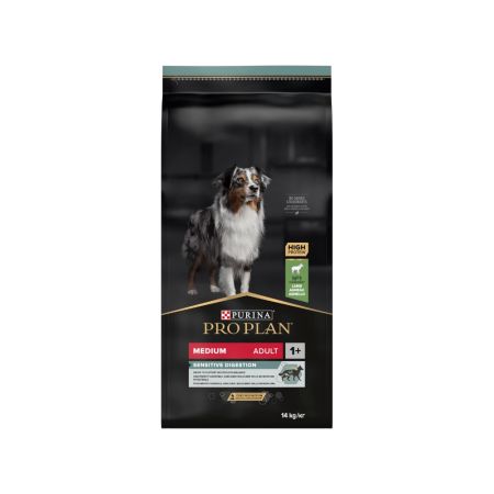 Pro Plan Medium Sensitive Digestion Hassas Sindirime Destek Kuzu Etli ve Pirinçli Orta Irk Yetişkin Köpek Maması 14 kg